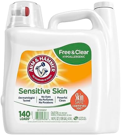 Arm &amp; Hammer Sensitive Skin Liquid Laundry Detergent - 140 Loads, 140 ...